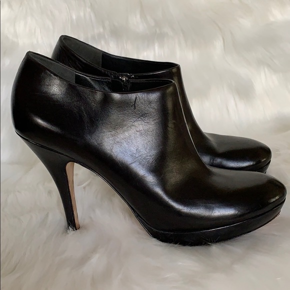 black bootie stiletto heel